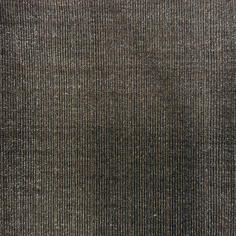 NO6110 Sølvtråd European Cotton Velvet Stoff