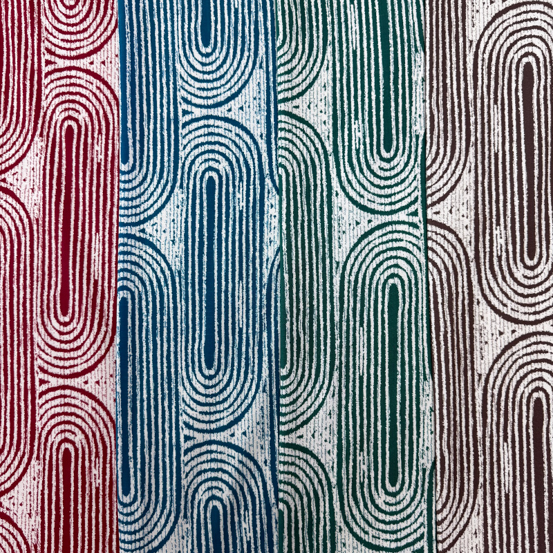 45S Printed Rayon – Ripples